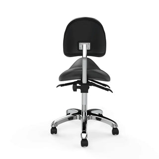 U-91025A Ergonomic Saddle Stool with Lengthened Back Support