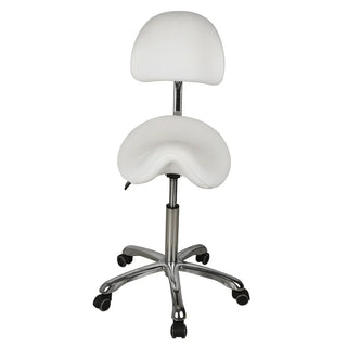 U-91025A Ergonomic Saddle Stool with Lengthened Back Support