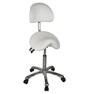 U-91025A Ergonomic Saddle Stool with Lengthened Back Support