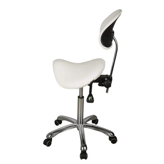 U-91025A Ergonomic Saddle Stool with Lengthened Back Support