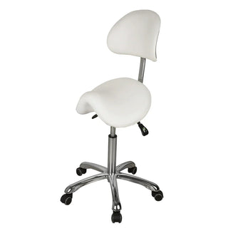 U-91025A Ergonomic Saddle Stool with Lengthened Back Support