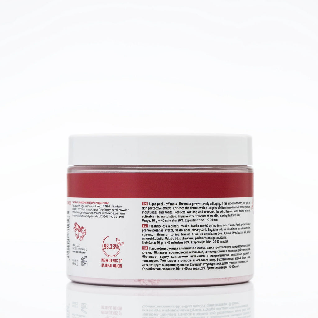 CARELIKA Algae Peel Off Mask Cranberry Extract with Glucose 200gr