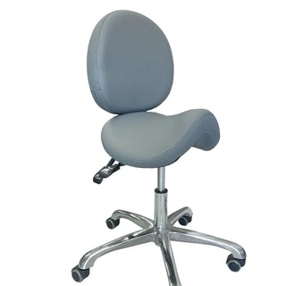 UC-9103 Ergonomic Saddle Stool with Back Support