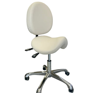 UC-9103 Ergonomic Saddle Stool with Back Support