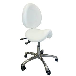 UC-9103 Ergonomic Saddle Stool with Back Support