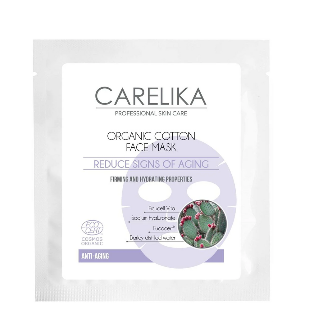 CARELIKA Organic Cotton Face Mask (with Fucogel) Sachet 15ml