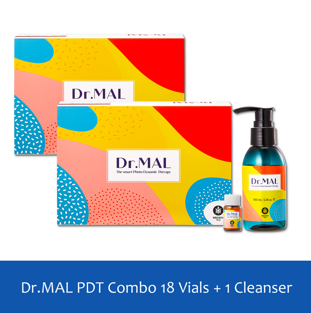 Ribeskin Dr.MAL PDT Combo 18 Vials + 1 Cleanser