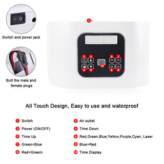 Photon light therapy beauty skin collagen device 7 colors red light therapy led facial mask