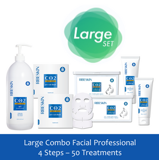 Ribeskin Large CO2 Carboxy Therapy Facial 50 Treatments- Combo 4 Steps