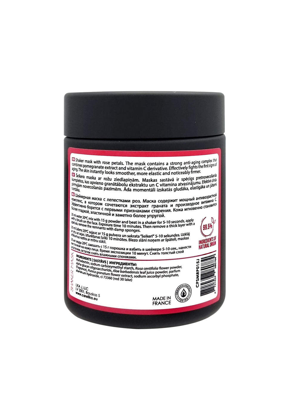 CARELIKA Shaker Prebiotic Cristally Mask Rose Petals Jar 15g