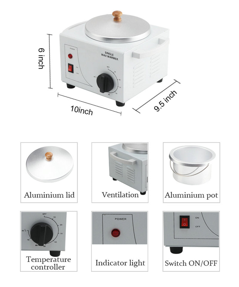 Professional hot wax warmer for salon
