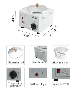 Professional hot wax warmer for salon