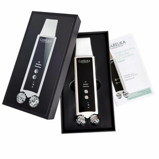 CARELIKA 2in1 Double-Roller & Ultrasonic Skin Scrubber