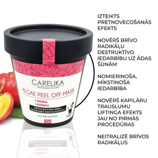 CARELIKA Algae Peel Off Mask Acerola 25gr Jar
