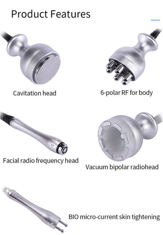 5 in 1 RF Cavitation Slimming Machine 40K Beauty Equipment Professional RF Cavitation Body Slimming Machine
