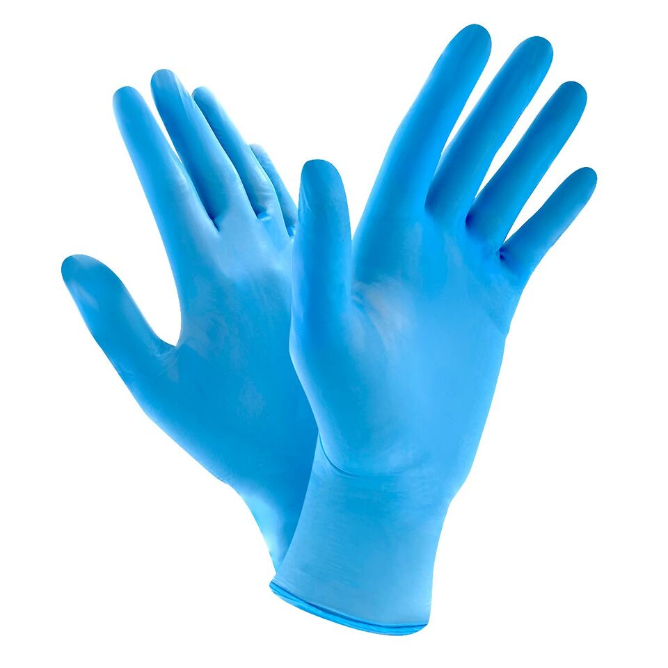 Disposable Nitrile Gloves Powder Free (Blue)
