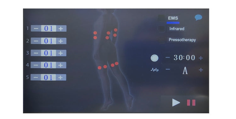 3 IN 1 Pressotherapy System Machine + EMS+Infrared