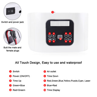 Photon light therapy beauty skin collagen device 7 colors red light therapy led facial mask