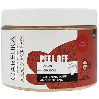 PROFESSIONAL CARELIKA Argan-Ghassoul algae peel off shaker mask, 200g