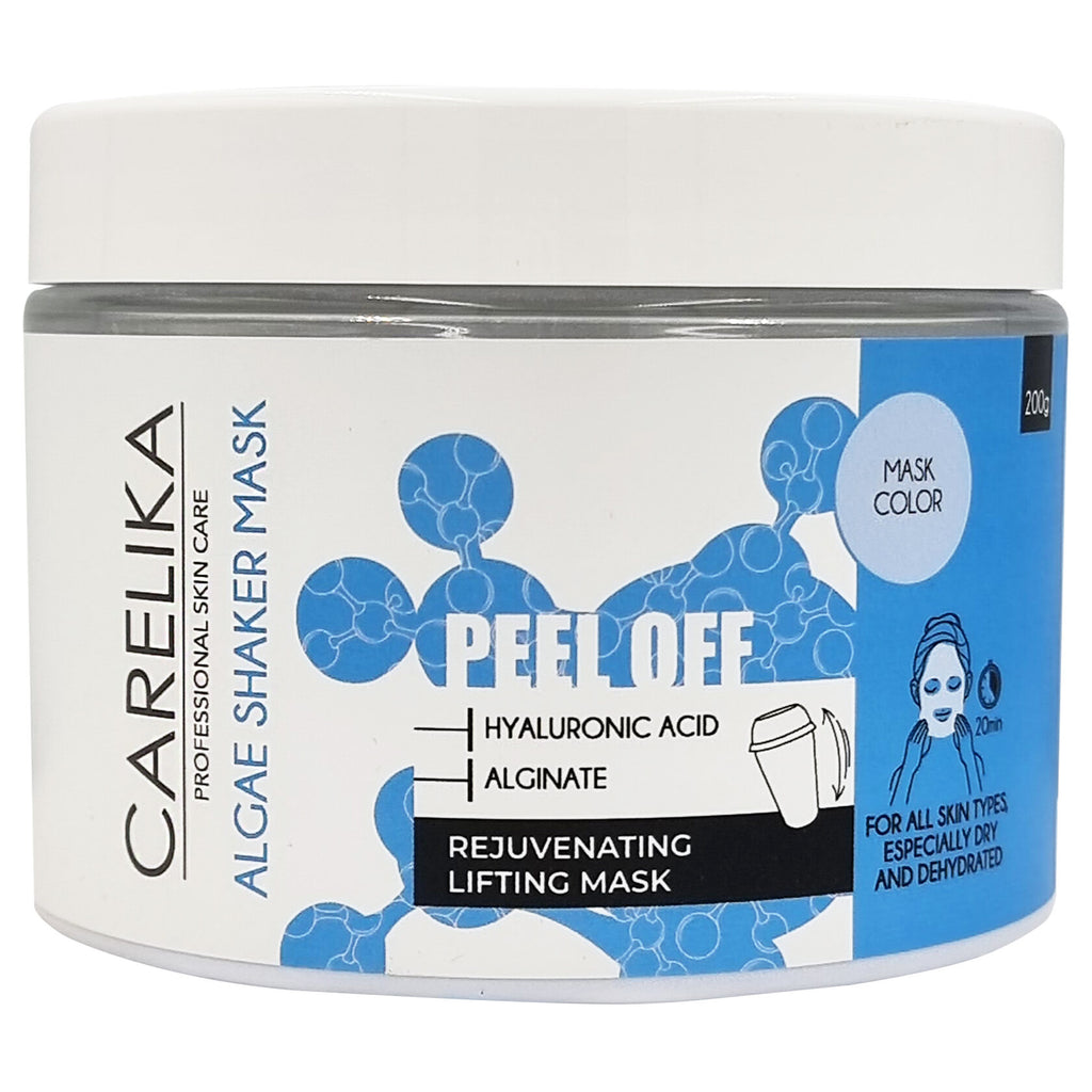 PROFESSIONAL CARELIKA Hyaluronic acid algae peel off shaker mask, 200g
