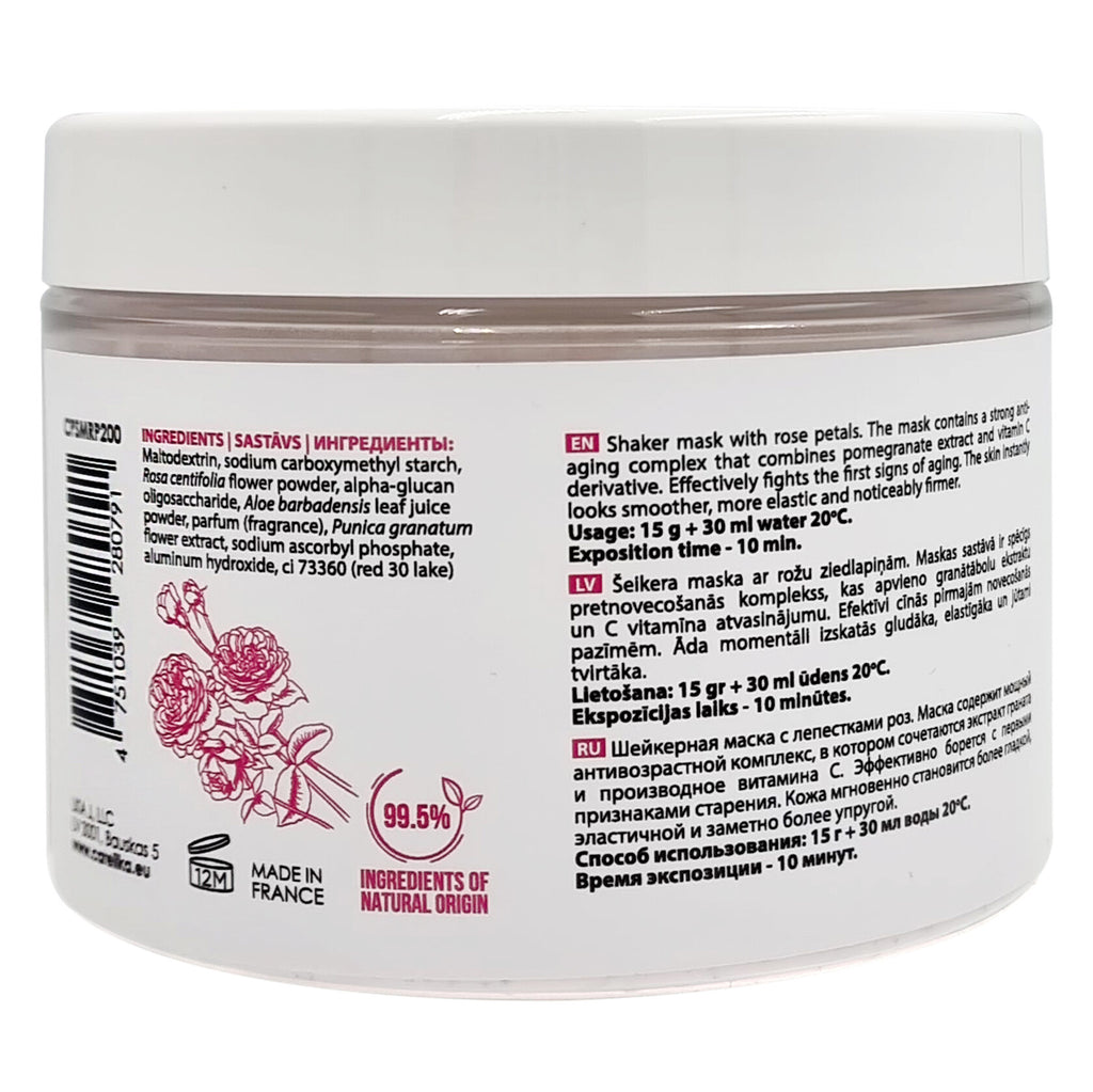 PROFESSIONAL CARELIKA Shaker mask Cristally Rose, 200g