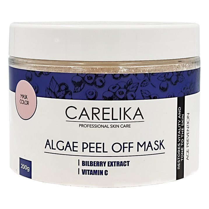 PROFESSIONAL CARELIKA Algae peel off mask with bilberry extract and vitamin C, 200g