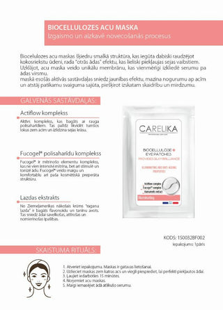 CARELIKA Biocellulose Eye Patches Illuminating