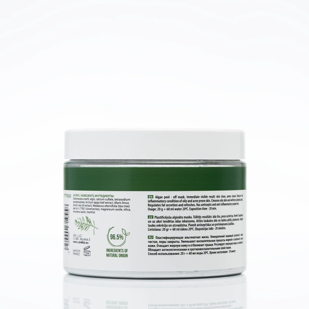 CARELIKA Algae Peel Off  Mask Tea Tree Oil 200gr
