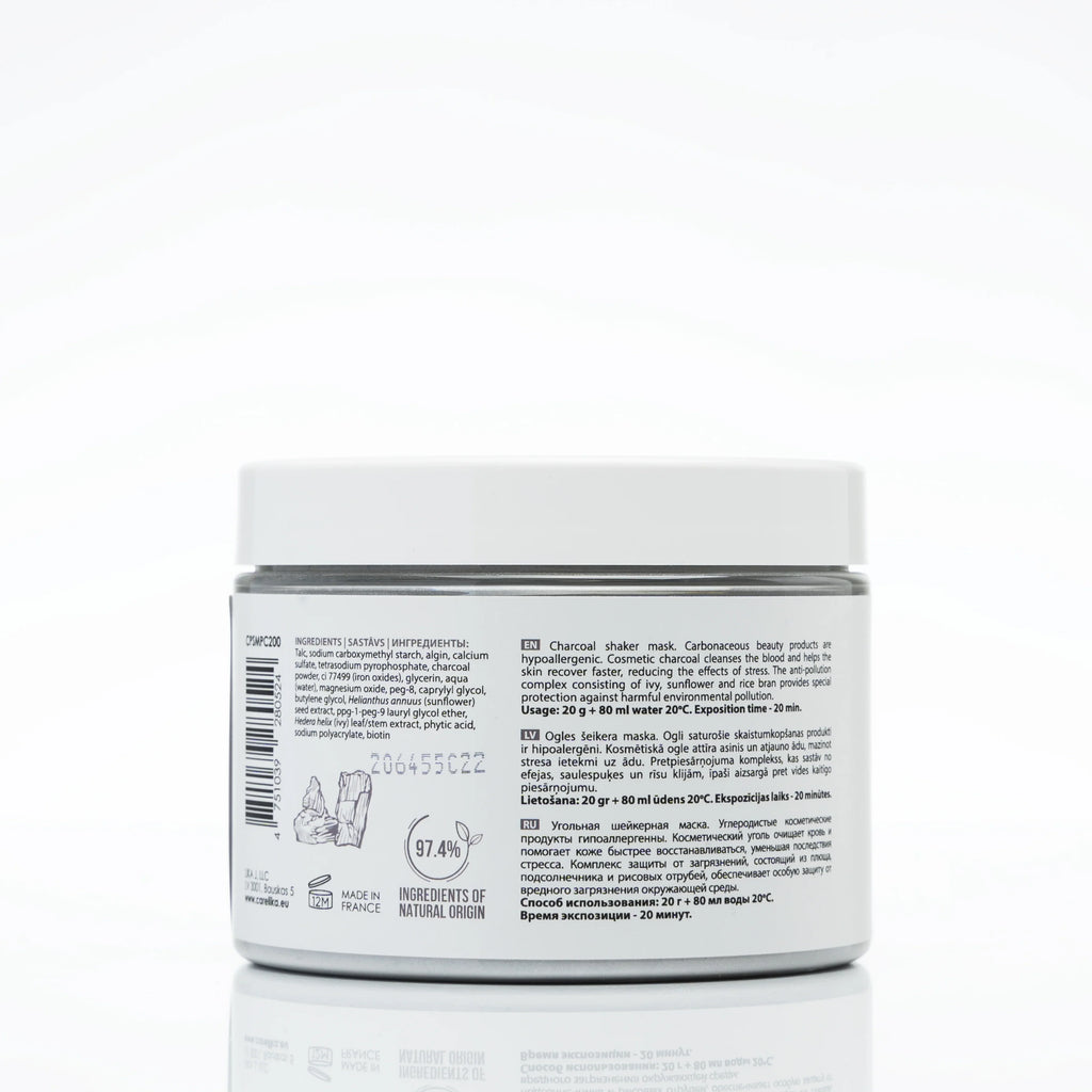 CARELIKA Shaker Peel Off Mask Charcoal 200gr
