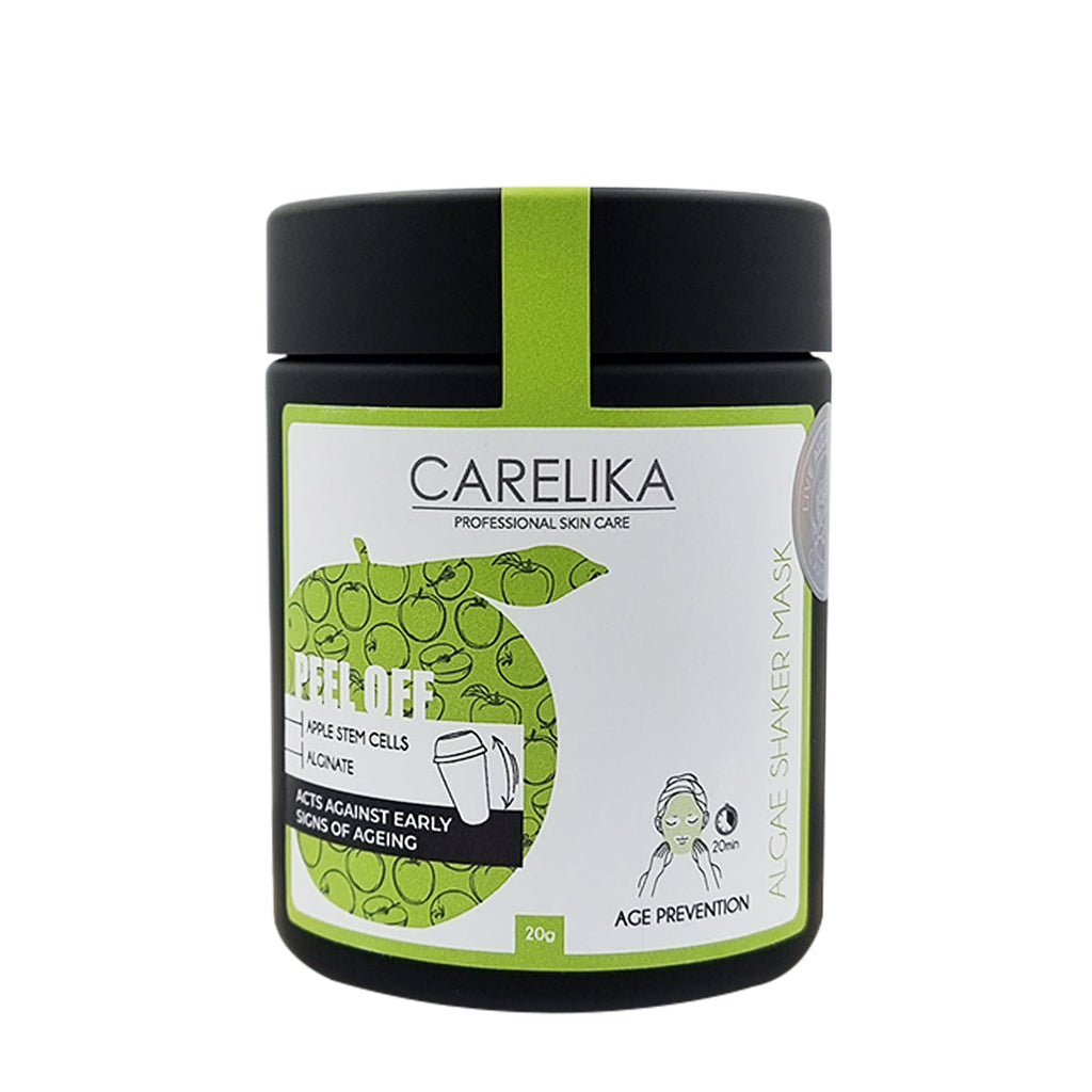CARELIKA Shaker Peel Off mask Apple Stem Cells (&Lightening complex)  Jar 20gr.