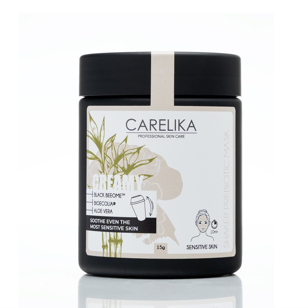 CARELIKA Shaker Prebiotic Creamy Mask Black Beeome Jar 15gr.