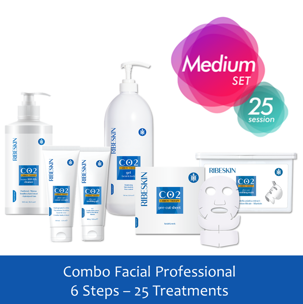 Ribeskin CO2 Carboxy Therapy Facial Professional - Combo 6 Steps
