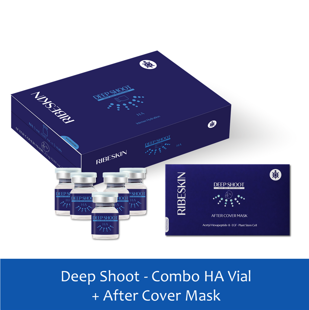 Ribeskin Combo Vial HA (Hyaluronic Acid) with After Cover Mask