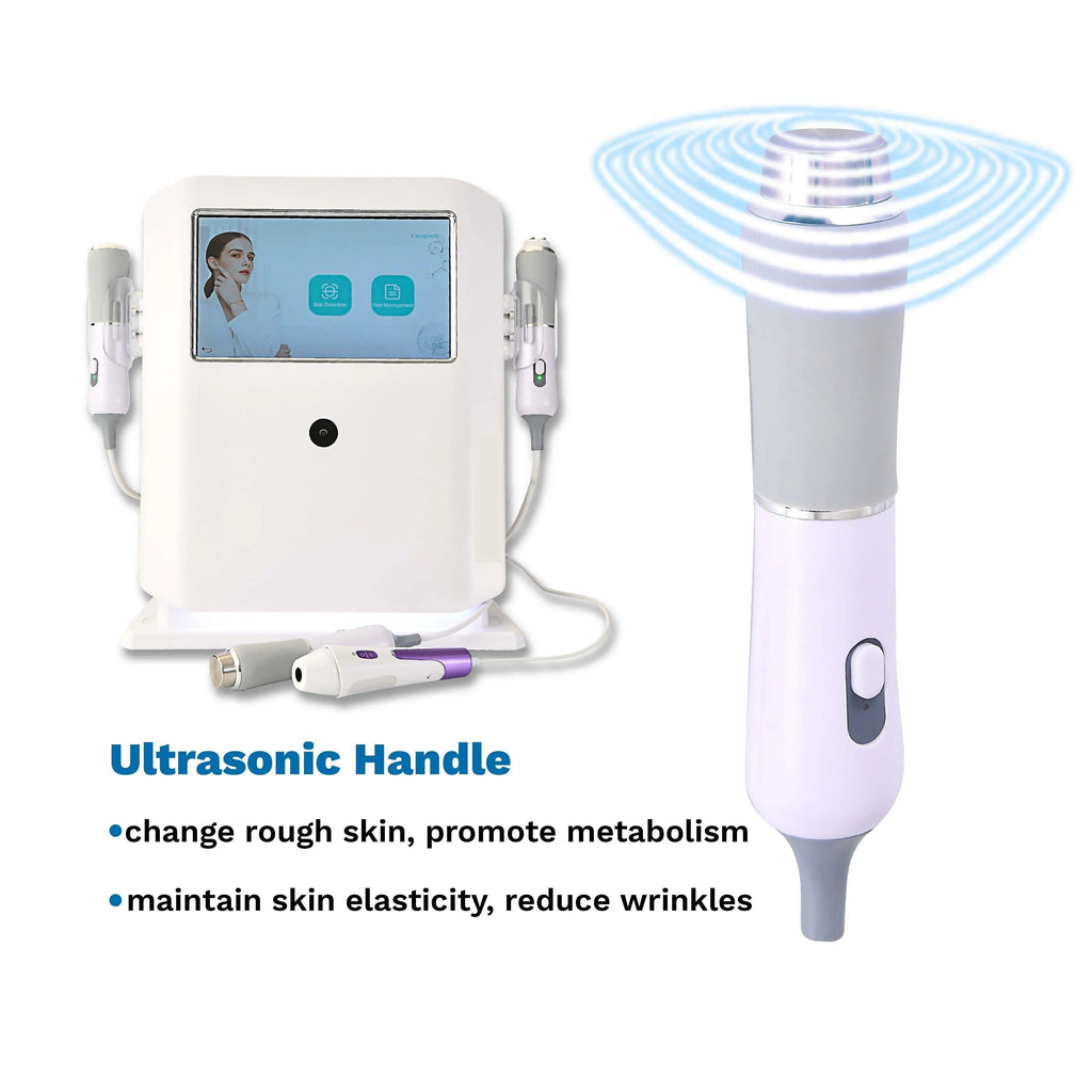 NEW 4 in 1 Oxygen Facial CO2 Bubble + RF + Ultrasound Machine + SCAN. Face Lifting and Whitening