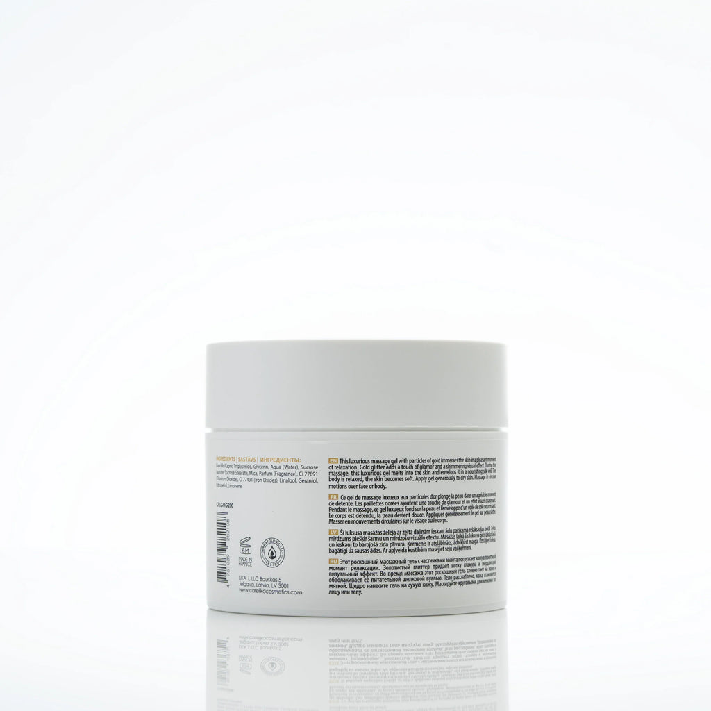 CARELIKA Luxury Gold Massage Gel - 99.5% natural 200ml