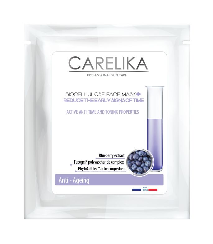 CARELIKA Anti-ageing biocellulose face mask CARELIKA, 8ml