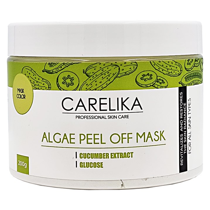 PROFESSIONAL CARELIKA Algae peel off mask with cucumber and glucose, 200g