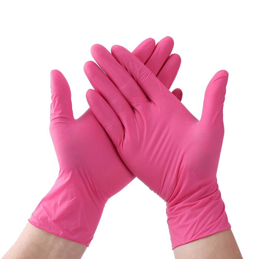 Nitrile Gloves Powder Free (PINK)