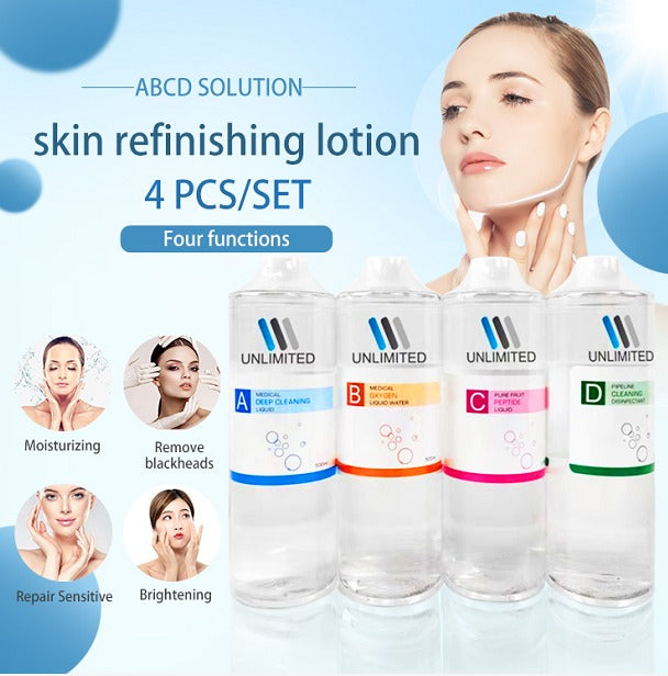 Hydra Facial Skincare Face Liquids Serum Aqua Peel Solution 500ml A, B, C, D