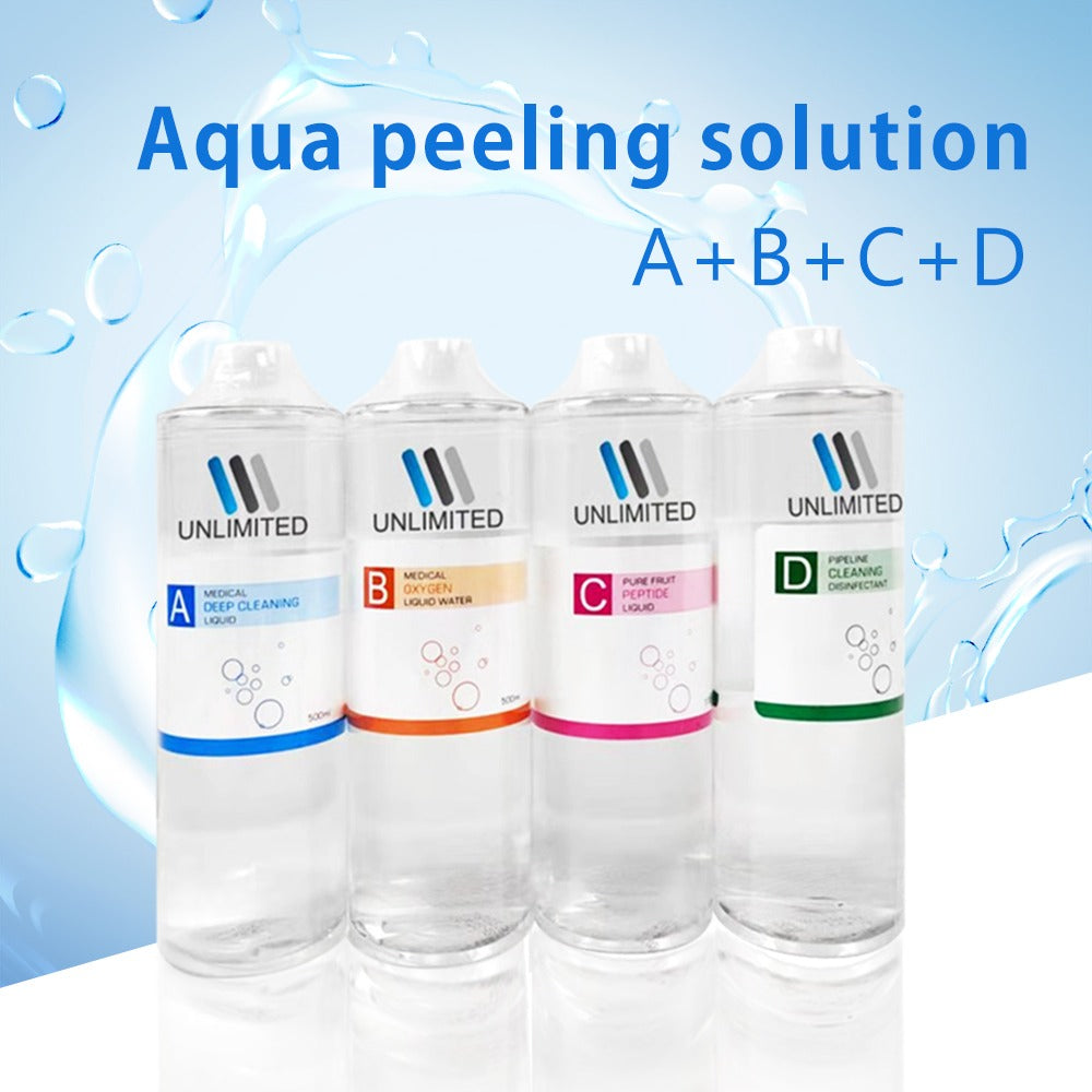 Hydra Facial Skincare Face Liquids Serum Aqua Peel Solution 500ml A, B, C, D for MAchine