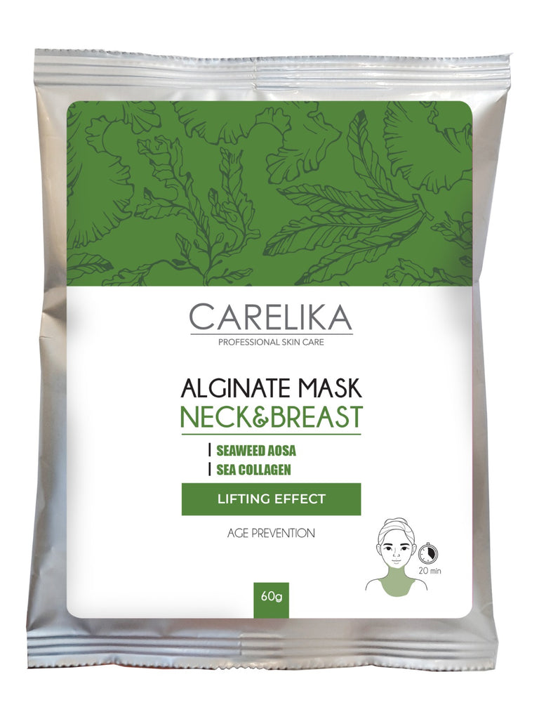 CARELIKA Alginate mask for neck and breast with green seaweed, 60g
