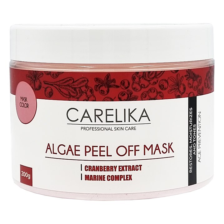 PROFESSIONAL CARELIKA Algae peel off mask with cranberries, 200g